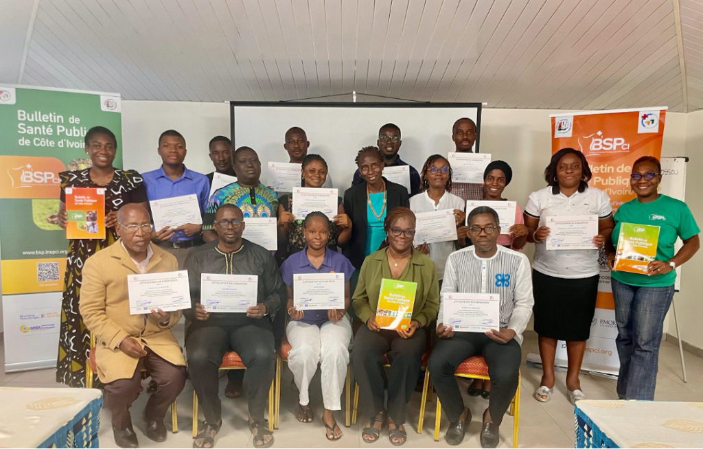 3e atelier de formation dédié à la rédaction et à la révision des articles du Bulletin de Santé Publique de Côte d’Ivoire (BSP-CI).