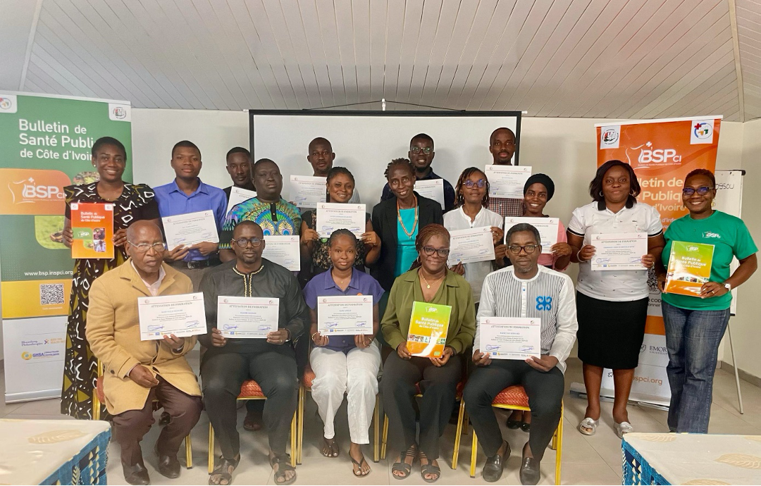 3e atelier de formation dédié à la rédaction et à la révision des articles du Bulletin de Santé Publique de Côte d’Ivoire (BSP-CI).
